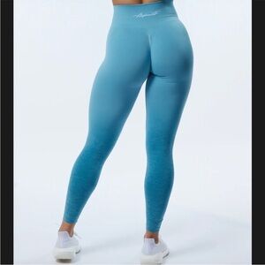 Alphalete Amplify Ombre Seamless Leggings Ocean Small